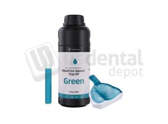 HEYGears - UltraPrint-Dental Tray UV - Green，500g/bottle(HD)，V3.0- 1 - # MA.002.634(A)