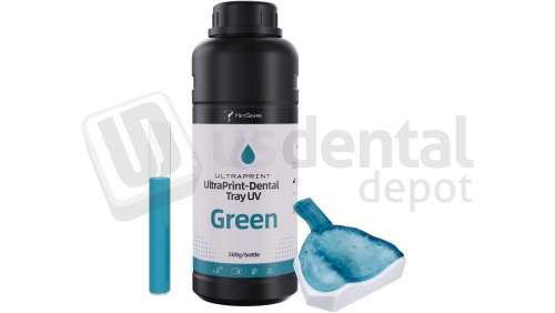 HEYGears - UltraPrint-Dental Tray UV - Green，500g/bottle(HD)，V3.0- 1 - # MA.002.634(A)