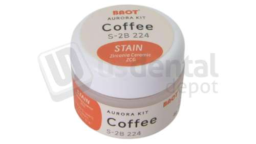 MIIYEN - AURORA - Stain Coffee ( Trans Mamelon Pumpkin ) 4gr Zirconia Coloring Stain - # Coffee