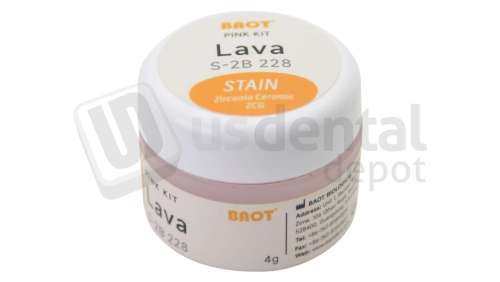 MIIYEN - PINK - Stain Lava ( Crimson ) 4gr Zirconia Coloring Stain - # Lava