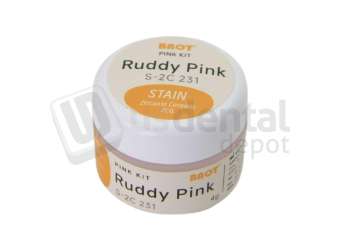 MIIYEN - PINK - Stain Ruddy Pink ( Salmon ) 4gr Zirconia Coloring Stain - # Ruddy-Pink