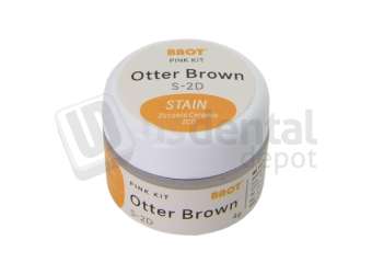 MIIYEN - PINK - Stain Otter Brown ( Sable ) 4gr Zirconia Coloring Stain - # Otter-Brown