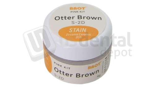 MIIYEN - PINK - Stain Otter Brown ( Sable ) 4gr Zirconia Coloring Stain - # Otter-Brown