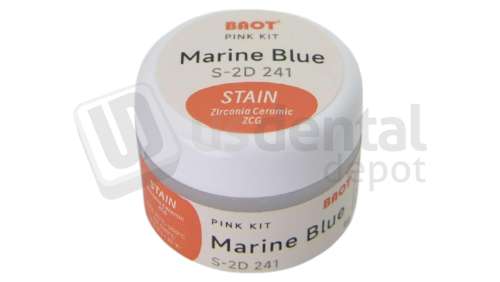 MIIYEN - PINK - Stain Marine Blue ( Trans Midnight ) 4gr Zirconia Coloring Stain - # Marine-Blue