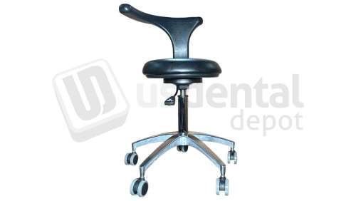 DIGITECH  - Doctor's Stool - Black -  Dimensions: Lateral Backrest  & Vertical Adjustment - #DR