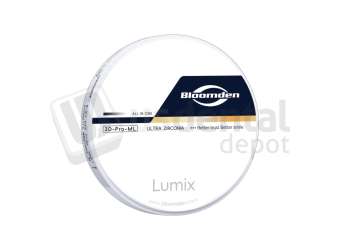BLOOMDENT - 98x12mm Lumix 3D ML-A1 -Multilayer Zirconia Dental Disc  # 16942075408514