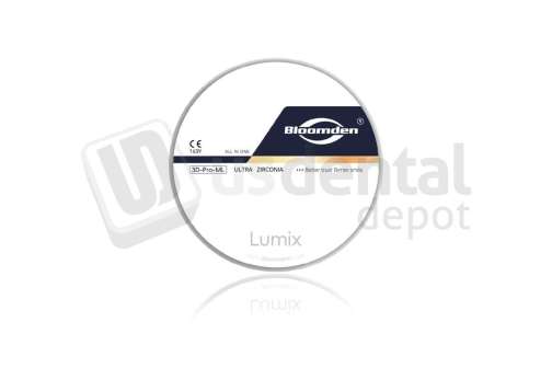 BLOOMDENT - 98x14mm Lumix 3D ML-C1 -Multilayer Zirconia Dental Disc  # 16942075408804
