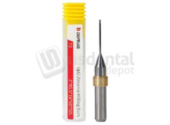 DEPRAG - T2 - ZIRCONIA DC Ø1.0mm Ball Head 6mm S 50 L - Cad/Cam burs # Z*R0.5*16*6D*50L ( 500-600 units )
