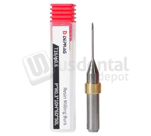 DEPRAG - RESIN DLC &Oslash;0.6mm Ball Head 6mm S 50 L - Cad/Cam burs # P*R0.3*10H*6D*50L