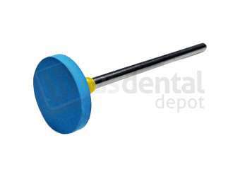 BESQUAL - Diamond Impregnated Rubber Wheel - Blue for super luster polishing, use for Porcelain & Metals (HP Shank) - # 201-015