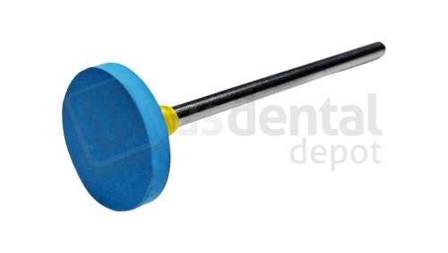 BESQUAL - Diamond Impregnated Rubber Wheel - Blue for super luster polishing, use for Porcelain & Metals (HP Shank) - # 201-015