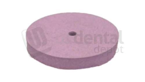 BESQUAL - Silicon Unmounted Wheel Medium Pink - Use for pre- polishign porcelains and metals - Satin Finish - # 206-102