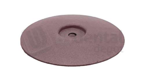 BESQUAL - Silicon Unmounted Knife Edge Wheel Medium Pink - Use for pre-polishign porcelains and metals - Satin Finish - # 206-202