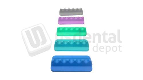 BESQUAL - Brush or Carver Silicon Stand - 5pcs Assorted Colors - # 275-500