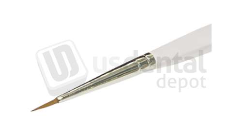 BESQUAL - Natural Brush #1R / BS-002 (Round - Stain) - Translucent Stick Handle with a Chisel Carver End - # 290-101