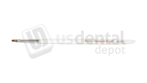 BESQUAL - Natural Hair Porcelain Brushes with Stick Handle - #4F / BS-006 (Flat Paste​ Brush) - # 290-114