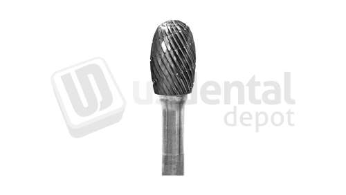 BESQUAL - Lathe Carbide Bur D 1/2 Egg - 1/4" Shank - # 303-124