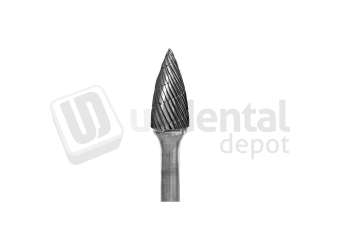 BESQUAL - Lathe Carbide Bur C 3/8 Flame - 1/4" Shank - # 303-383