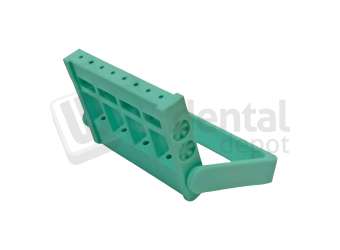 BESQUAL - Bur Block // IT-Driver Stand - Holds 8x 2.35mm or 8x
1.60mm Shank Carbide Burs with rotation kick stand - Green - # 305-788