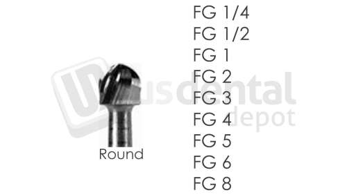 BESQUAL - FG Carbide #2 Round - # 306-000200