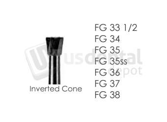 BESQUAL - FG Carbide #35 SS Inverted Con - # 306-003501