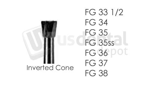 BESQUAL - FG Carbide #38 Inverted Cone - # 306-003800