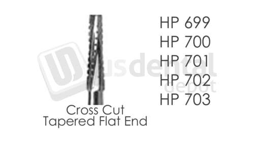 BESQUAL - HP Carbide #703 Cross Cut Tapered Flat End - # 307-0703