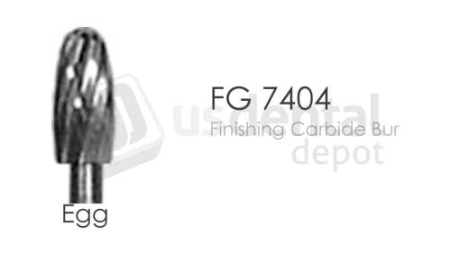 BESQUAL - FG Carbide Bur - Finishing #7404 Egg - # 308-740400