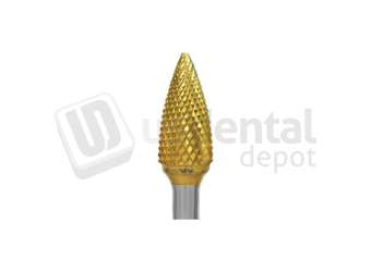 BESQUAL - Titanium Nitrite Coated Lathe Bur - Coarse Cut #C 1/2 - # 313-1203