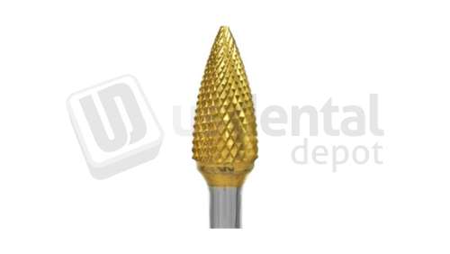 BESQUAL - Titanium Nitrite Coated Lathe Bur - Coarse Cut #C 1/2 - # 313-1203