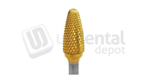 BESQUAL - Titanium Nitrite Coated Lathe Bur - Coarse Cut #A 3/8 - # 313-3801