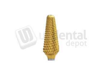 BESQUAL - Titanium Nitrite Coated Lathe Bur - Coarse Cut #B 3/8 - # 313-3802