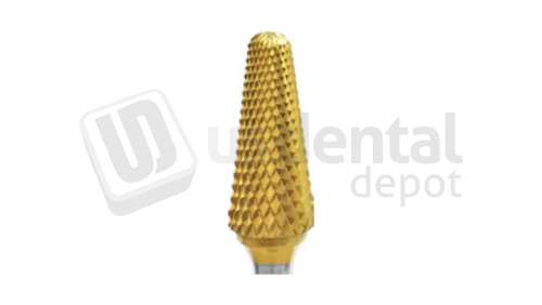 BESQUAL - Titanium Nitrite Coated Lathe Bur - Coarse Cut #B 3/8 - # 313-3802