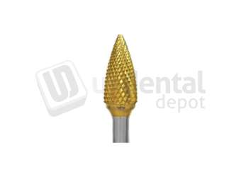 BESQUAL - Titanium Nitrite Coated Lathe Bur - Coarse Cut #C 3/8 - # 313-3803