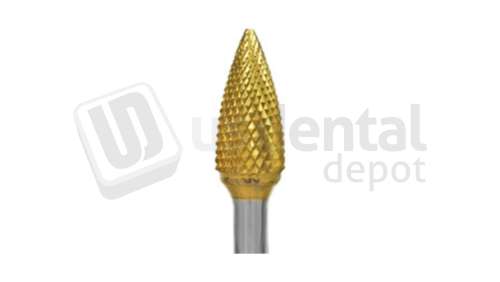 BESQUAL - Titanium Nitrite Coated Lathe Bur - Coarse Cut #C 3/8 - # 313-3803