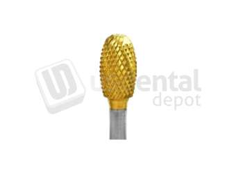 BESQUAL - Titanium Nitrite Coated Lathe Bur - Coarse Cut #D 3/8 - # 313-3804