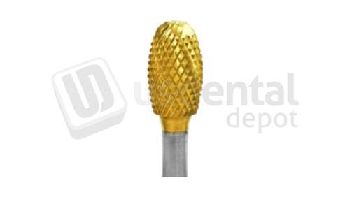 BESQUAL - Titanium Nitrite Coated Lathe Bur - Coarse Cut #D 3/8 - # 313-3804