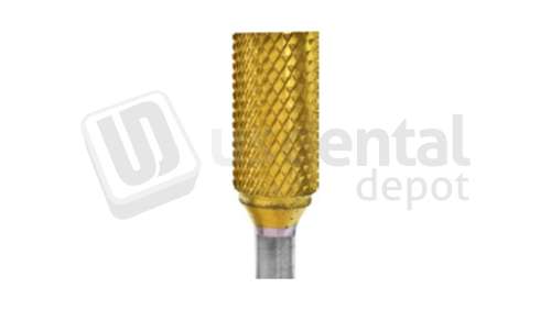 BESQUAL - Titanium Nitrite Coated Lathe Bur - Coarse Cut #E 3/8 - # 313-3805