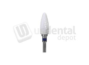BESQUAL - Straight Edge Zirconia Burs Bullet Shape Cross Cut Medium Grit #3 - # 330-2023
