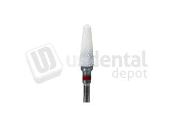 BESQUAL - Straight Edge Zirconia Burs Cone Shape Cross Cut X-Fine Grit #6 - # 330-2026
