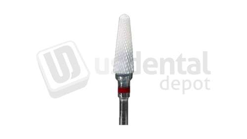 BESQUAL - Straight Edge Zirconia Burs Cone Shape Cross Cut X-Fine Grit #6 - # 330-2026