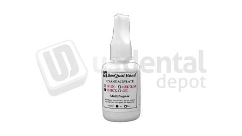 BESQUAL - Adhesive / Super Glue (Cyanoacrylates) - Thick 1 oz (29mL) - # 508-103