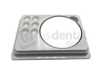 BESQUAL - Porcelain Ceramic Tray M008 - 152x115x35mm / 88x88x12mm - # 540-080