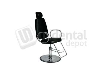 PLASDENT - EXAM & X-RAY CHAIR (Color: Black) (Height: 21 in - 27.5 in) (Seat: 21 in W, 23 in D) Ensures the highest level of patient comfort. - # STX6102-100