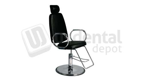 PLASDENT - EXAM & X-RAY CHAIR (Color: Black) (Height: 21 in - 27.5 in) (Seat: 21 in W, 23 in D) Ensures the highest level of patient comfort. - # STX6102-100