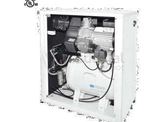 MGF Compressors - CS 50/25 Prime M with Silencing Cabinet  - Dental Compressor w/Dryer ( membrane T6) - # PR-CS300-040-M-6-UL