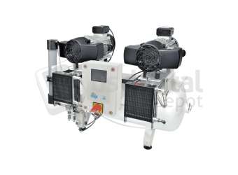 MGF Compressors - 100/30 Tandem Prime M w/ IoT - Dental Compressor w/Dryer ( membrane T6) - # PR-OF400-090-MT-6-UL-IoT