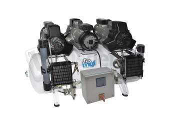 MGF Compressors - 200/75 Multi Prime M - 460V / 3 Phase w/ IoT - Dental Compressor w/Dryer ( membrane T6) - # PR-OF900-200-MT3-UL-460-IoT