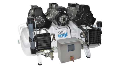 MGF Compressors - 200/75 Multi Prime M - 460V / 3 Phase w/ IoT - Dental Compressor w/Dryer ( membrane T6) - # PR-OF900-200-MT3-UL-460-IoT