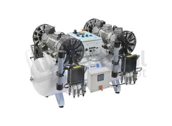 MGF Compressors - 270/100 Tandem Prime M - 230V / 3 Phase w/ IoT - Dental Compressor w/Dryer ( membrane T6) - # PR-OF1200-270-MT3-UL-IoT